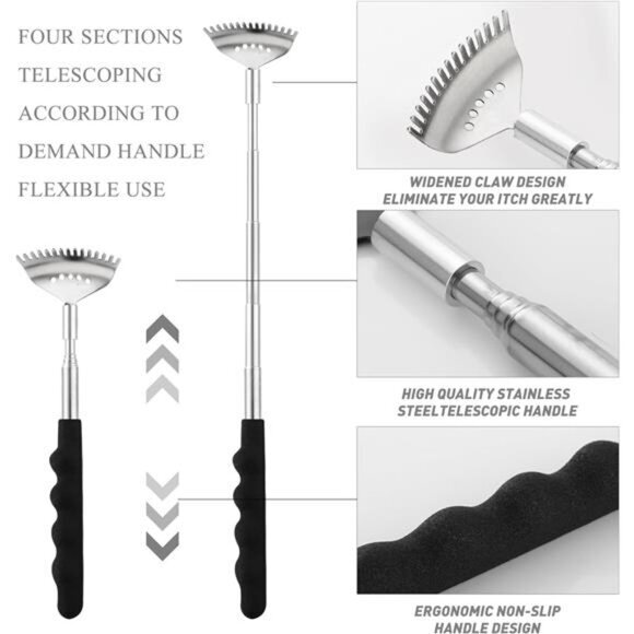 Scalp Massagers Back Scratcher 20 Fingers Head Massage & Back Massager‎ - Picture 5 of 8